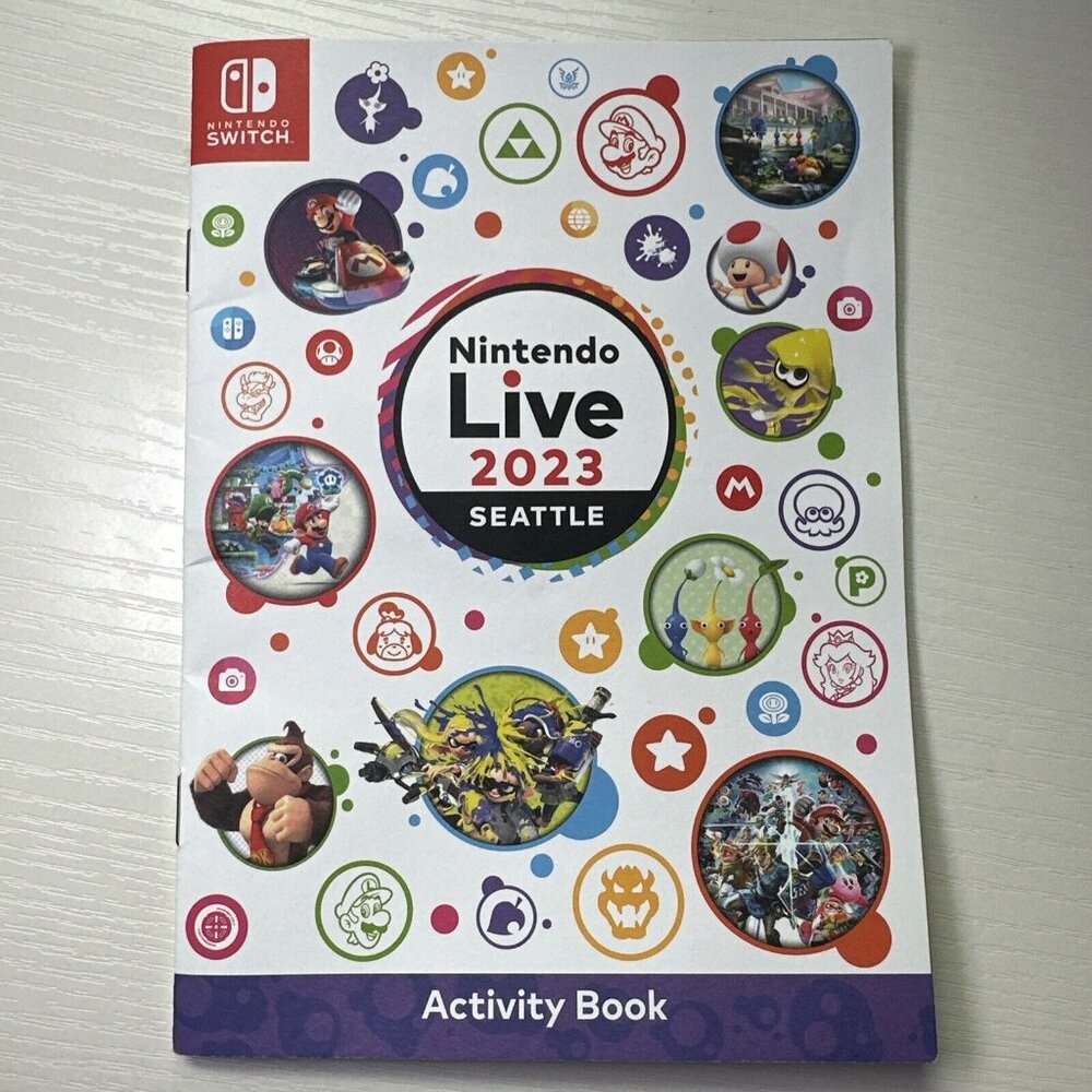 Nintendo Live 2023 Activity Book - Seattle - PAX West - New